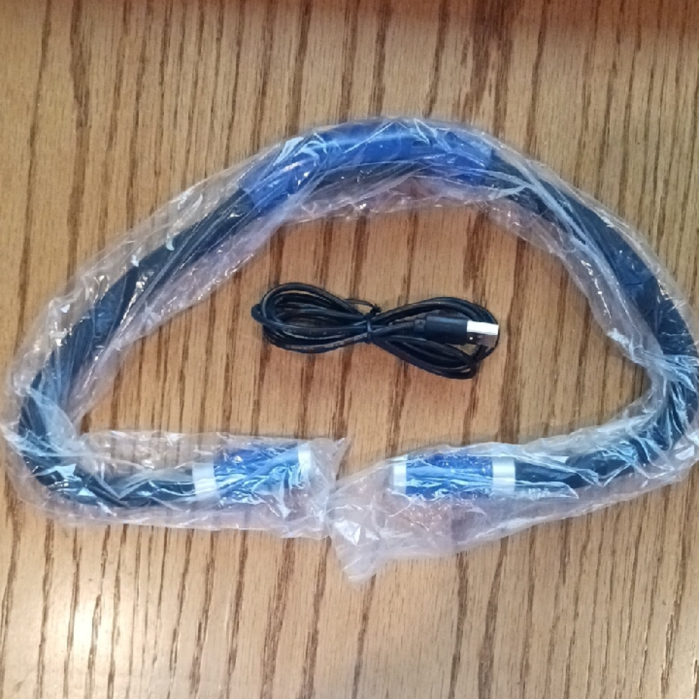 Blue and Black Neck Light